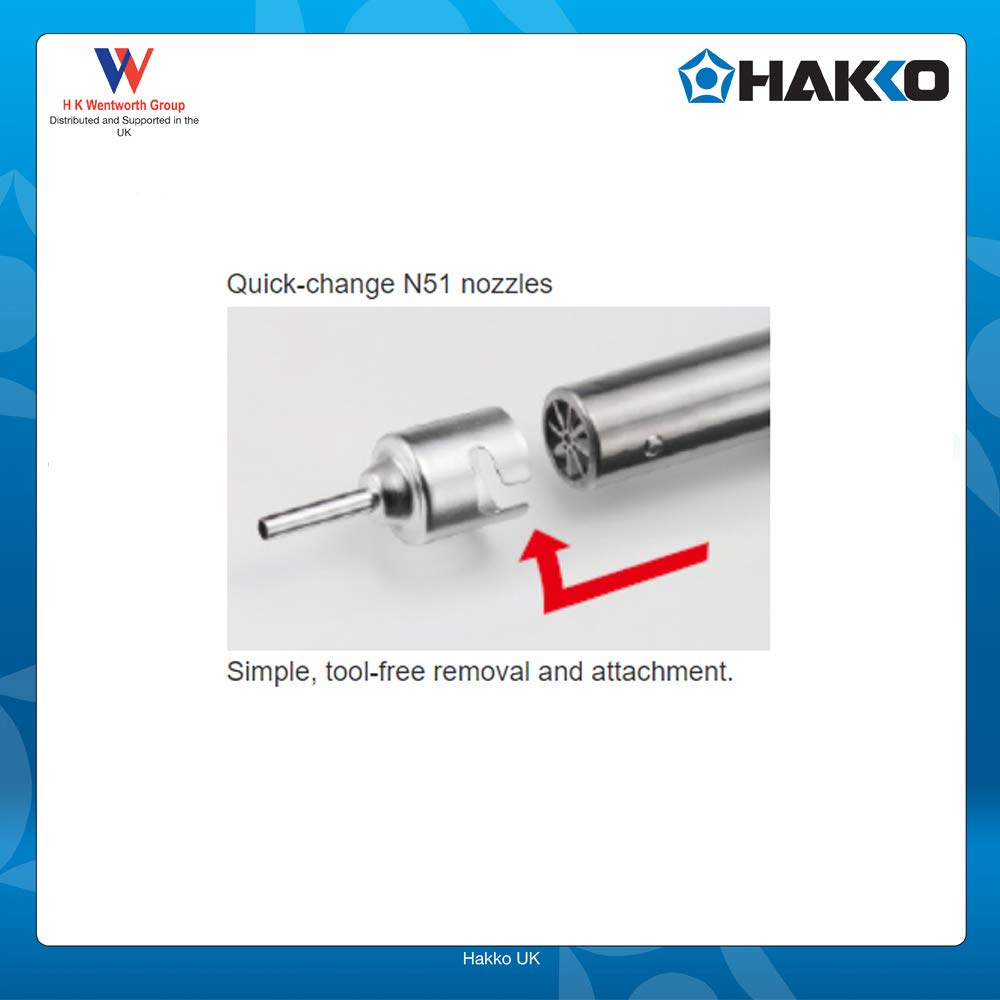 Amazon.com: Hakko Hot Air Rework Nozzle, N51-50 Set (1,3,4 &5